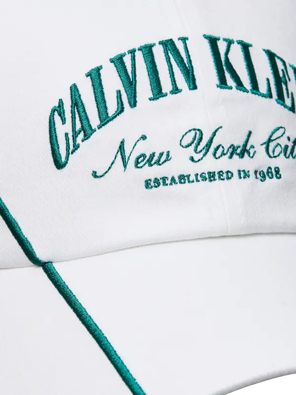 Calvin Klein APPAREL GRAPHIC SIGN, YAF, OS Beyaz Kadın Şapka