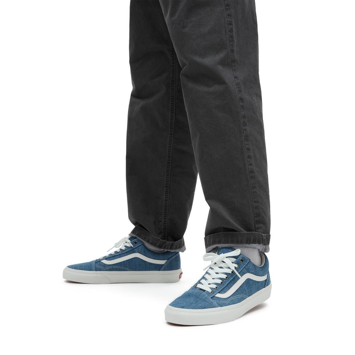 Vans Old Skool Mavi / Beyaz Unisex Günlük Spor Ayakkabı