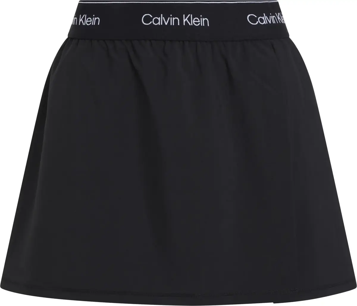 Calvin Klein WO - SKORT, UB1 Siyah Kadın Etek