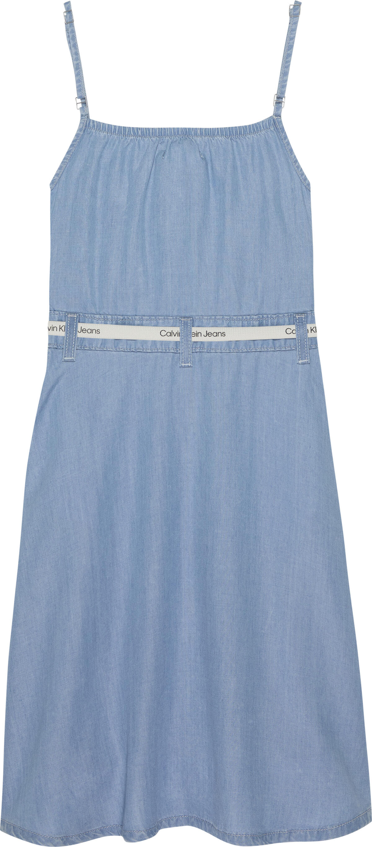 Calvin Klein STRAPPY DENIM MIDI D Kadın Mavi Elbise