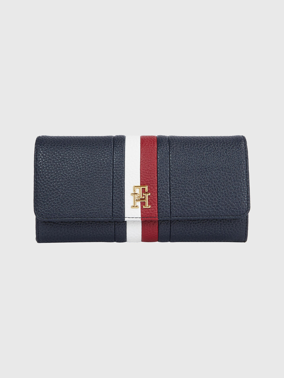 Tommy Hilfiger TH EMBLEM LARGE FLAP Kadın Lacivert Cüzdan
