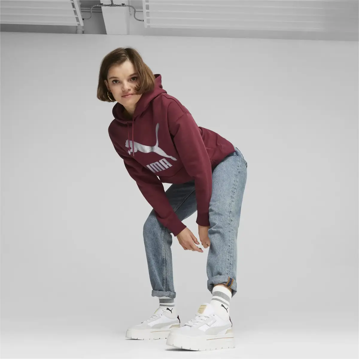 Puma Mayze Stack Luxe Wns Beyaz Kadın Günlük Spor Ayakkabı