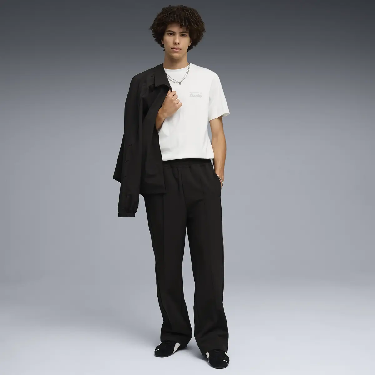 Puma PL ESS Tee Beyaz Erkek T-Shirt