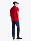 Tommy Hilfiger FLAG CUFF SLIM POLO, XLD Kırmızı Erkek T-Shirt & Polo