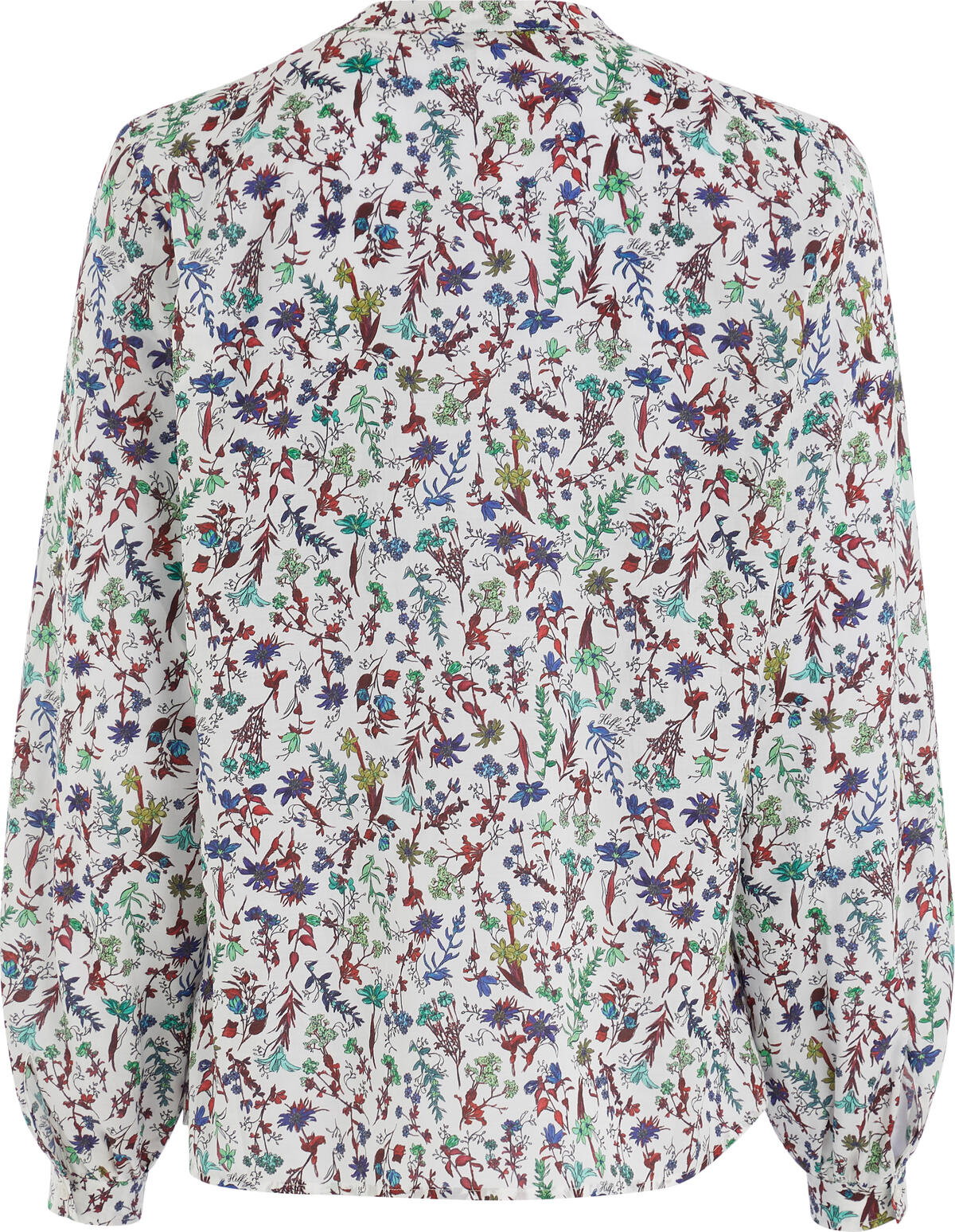 Tommy Hilfiger CO VOILE FLORAL V-NK Kadın Beyaz Gömlek