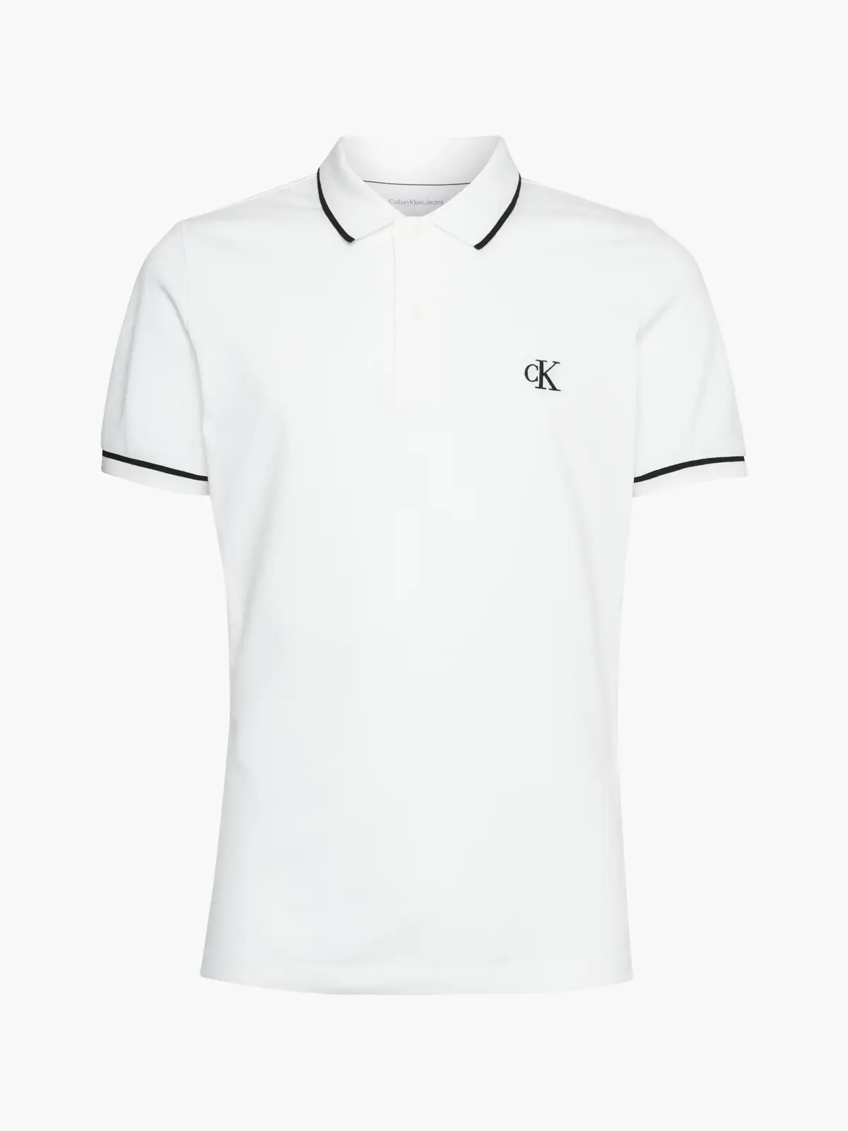 Calvin Klein Beyaz Erkek T-Shirt & Polo