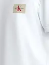 Calvin Klein WOVEN LABEL REGULAR, YAF Beyaz Erkek T-Shirt & Polo