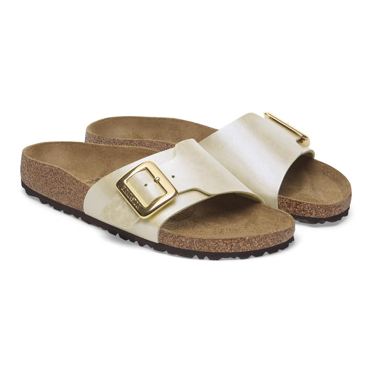 Birkenstock CATALINA CUSHION BUCKLE BF GRACEFUL İnci Beyazı Kadın Tek Bantlı Terlik