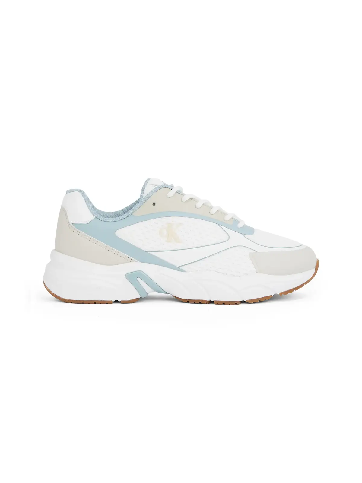 Calvin Klein RETRO TENNIS KNIT MG Beyaz-Mavi Kadın Sneaker