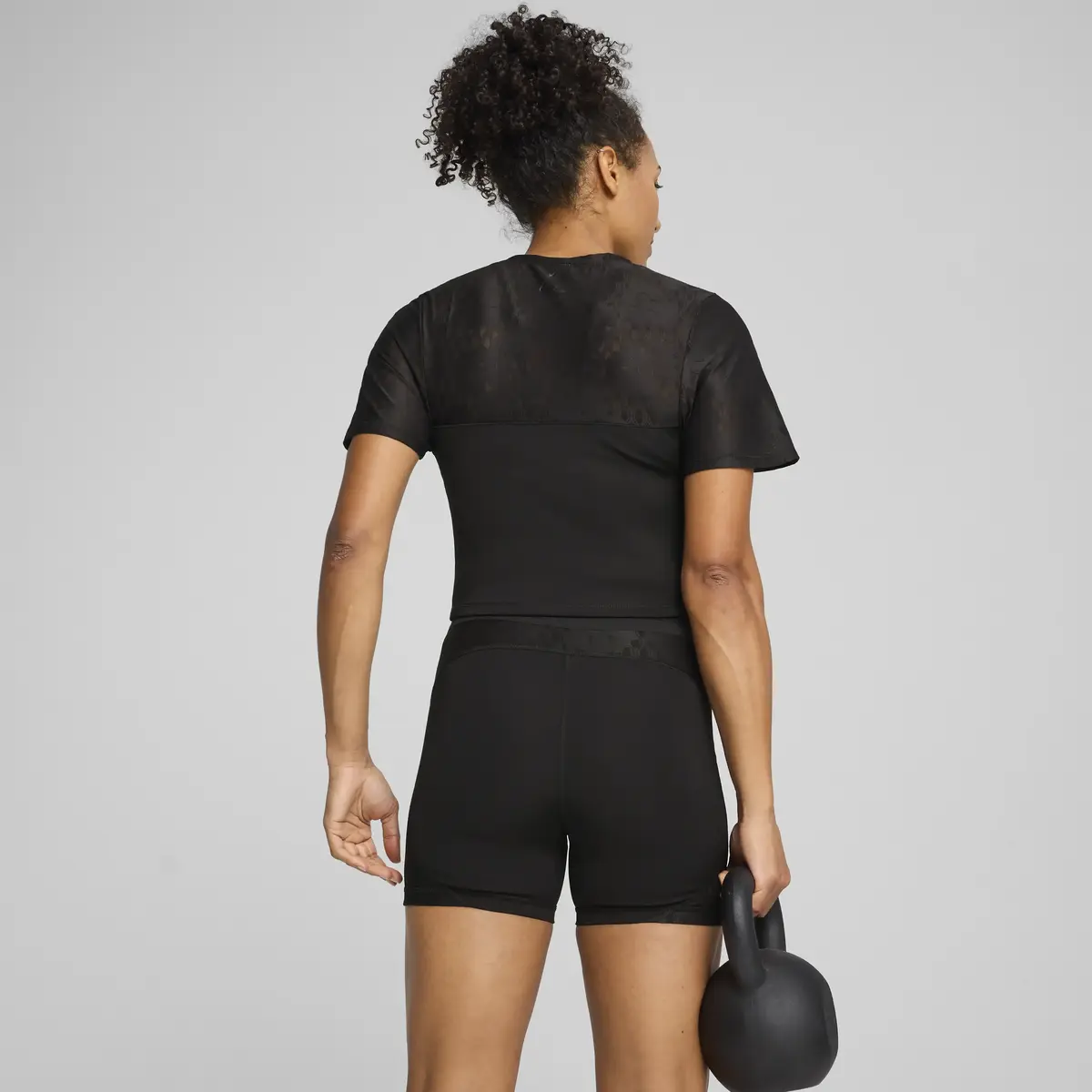 PUMA LACE TOP - SHORT Siyah Kadın Crop