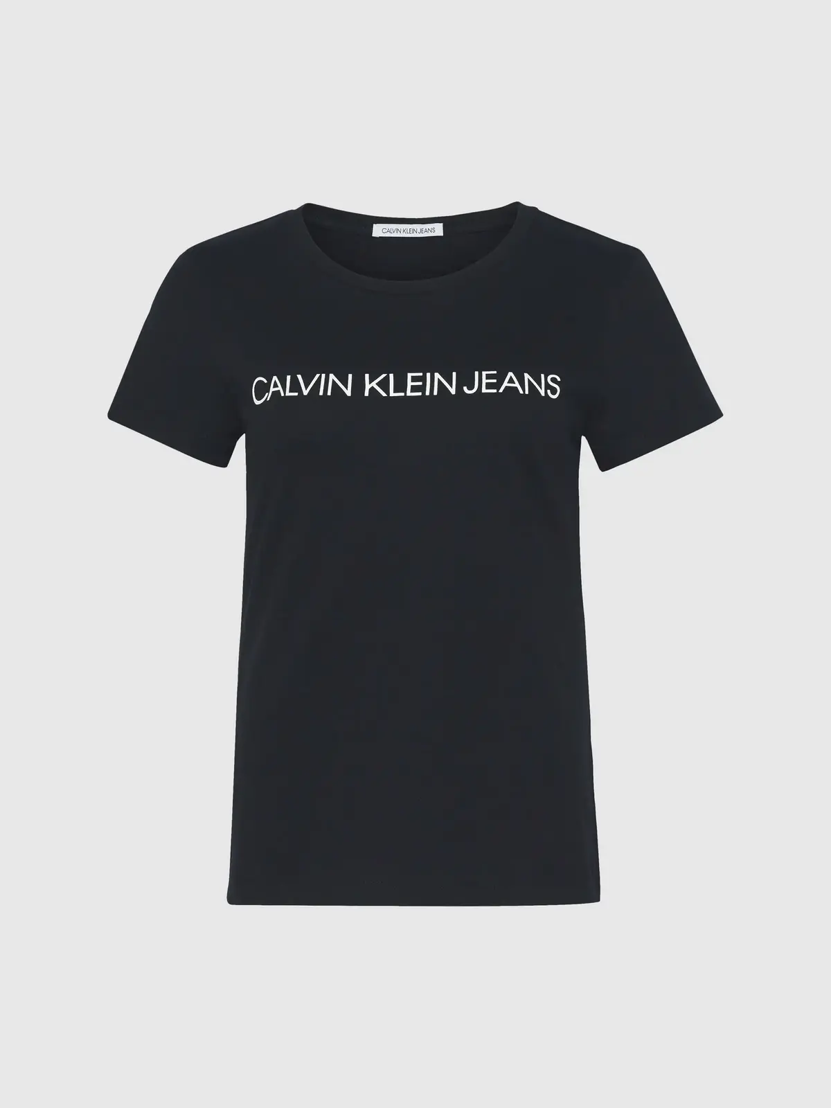 Calvin Klein CORE INSTIT LOGO SLI Kadın Siyah T-Shirt