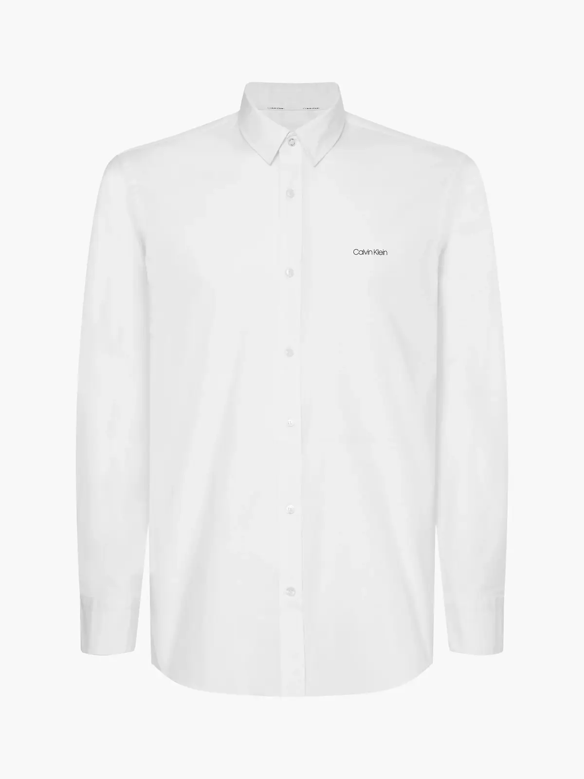 Calvin Klein POPLIN STRETCH SLIM, YAF Beyaz Erkek Gömlek