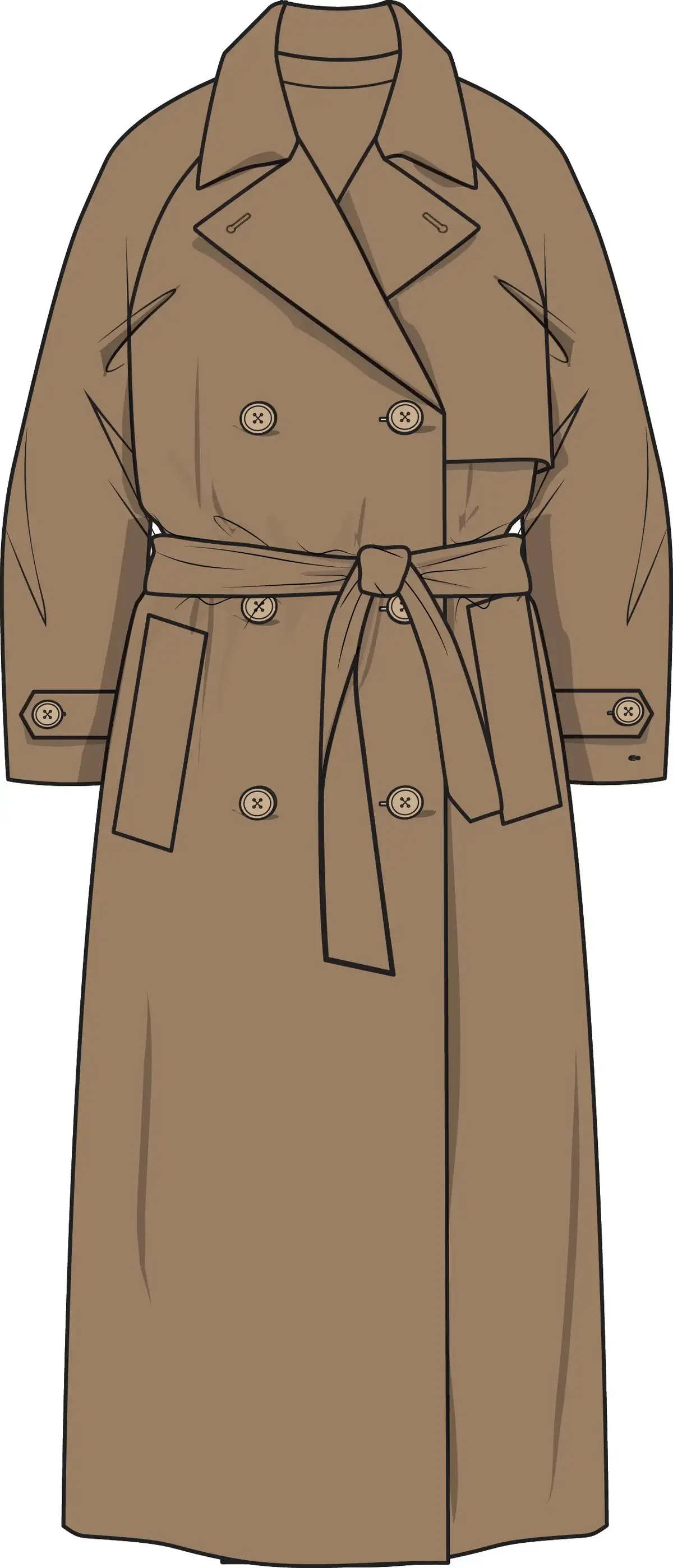 Tommy Hilfiger OVERSIZED DF WOOL BL, GWE Kahverengi Kadın Mont