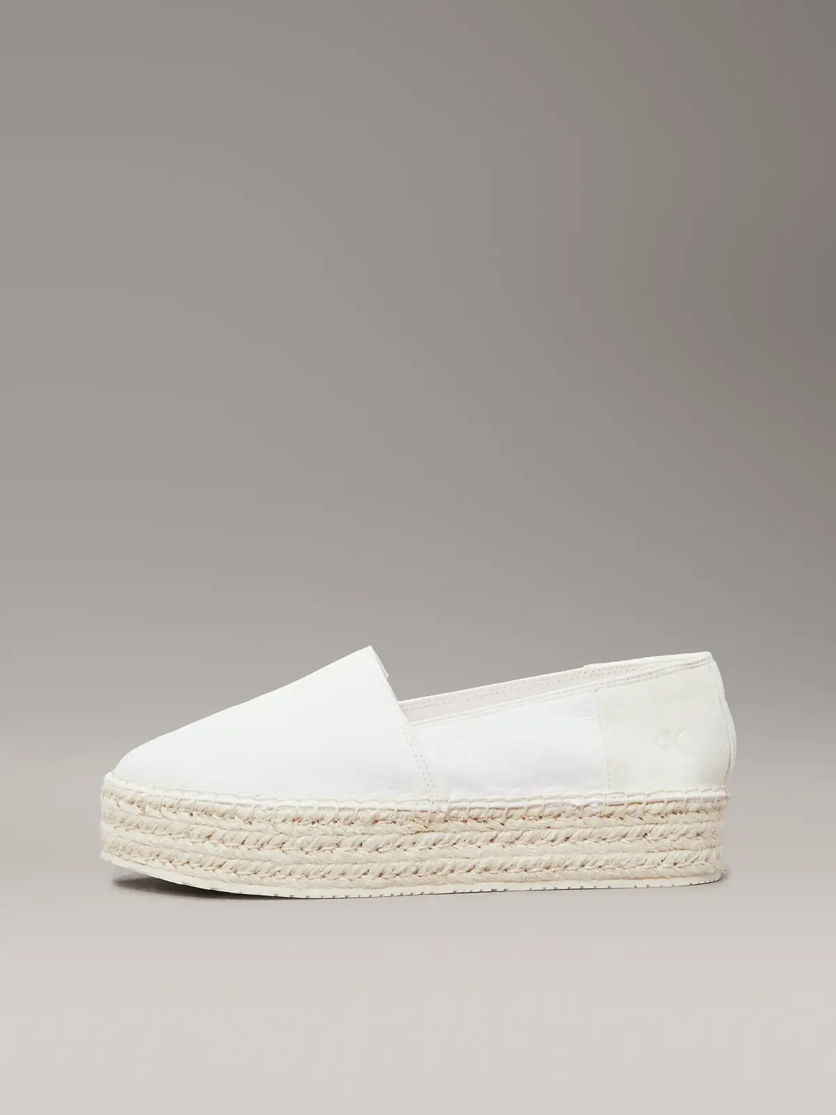 Calvin Klein FLATFORM ESPADRILLE, 01S Beyaz Kadın Ayakkabı-Bot