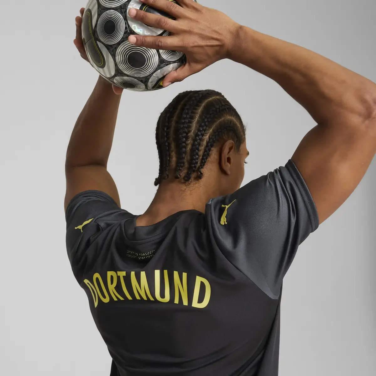 PUMA BVB Away Jersey Replica Siyah Erkek Forma