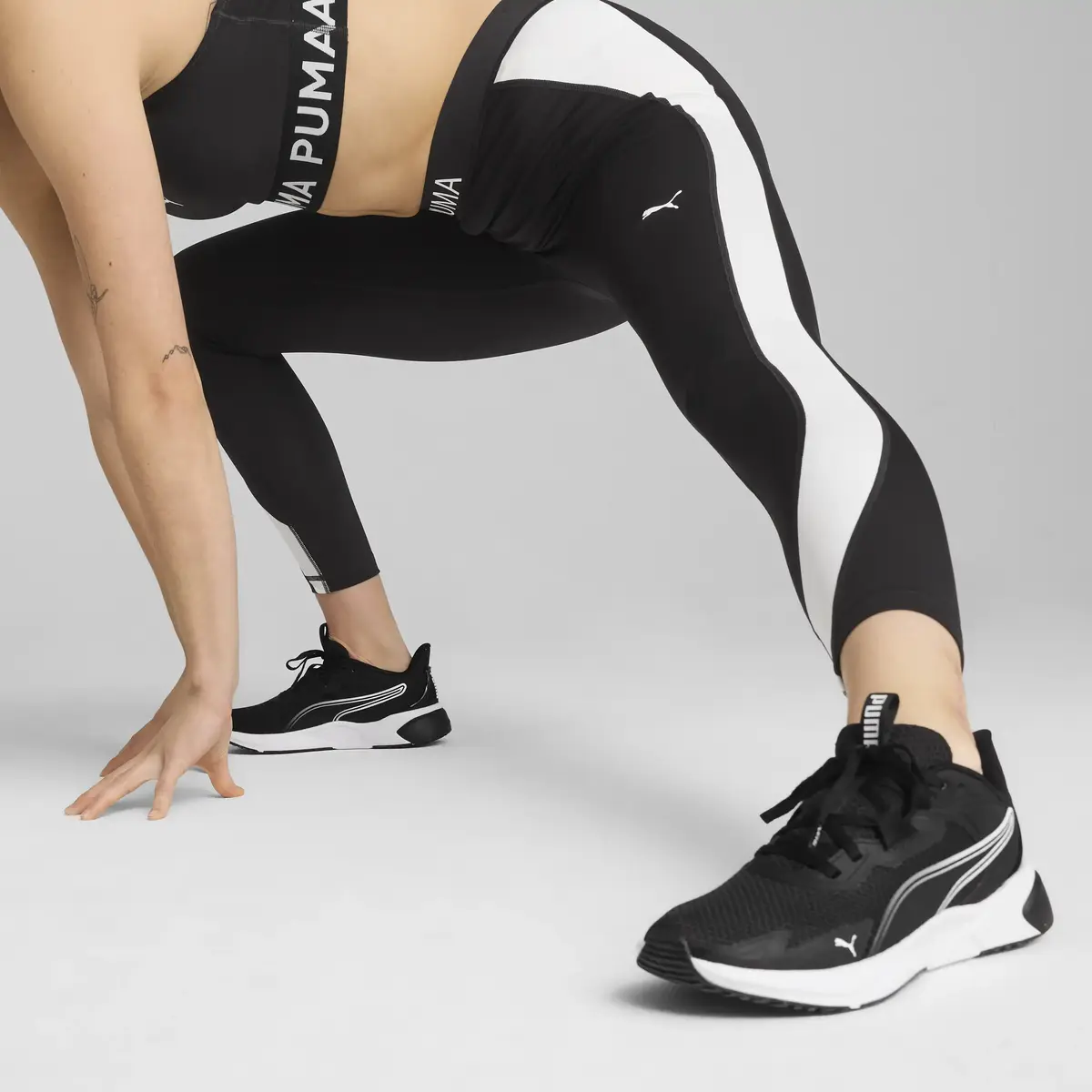 PUMA W PUMA STRONG CB TIGHT Siyah Kadın Tayt