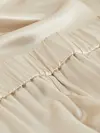 Calvin Klein NAIA SHINE WIDE LEG Kadın Krem Geniş Paça Pantolon