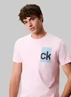 Calvin Klein SS 30s EU BH BOX GRAPHIC TEE Pembe Erkek Tişört