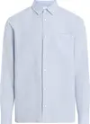 Calvin Klein LINEN COTTON REGULAR, DWE Mavi Erkek Gömlek