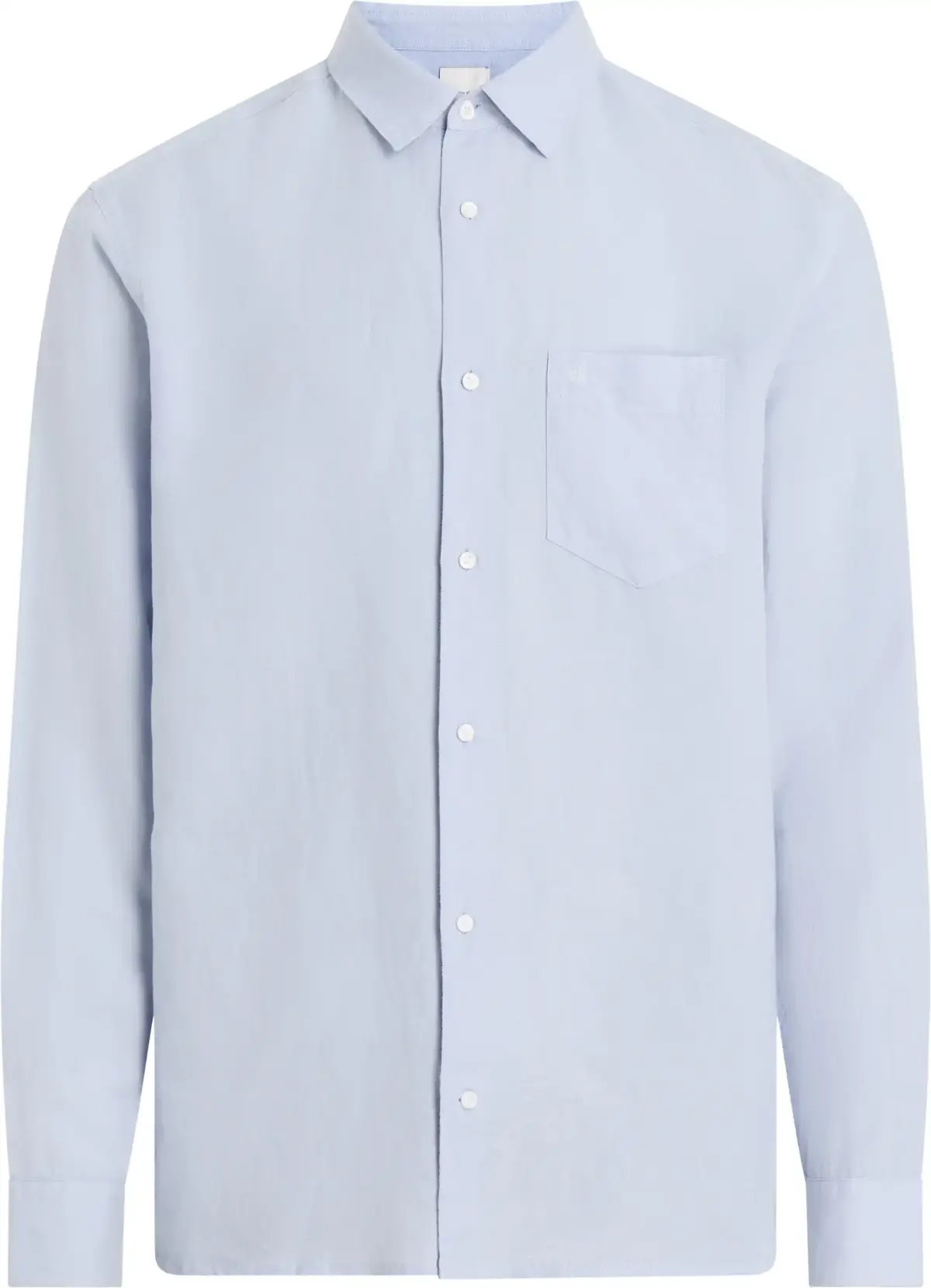 Calvin Klein LINEN COTTON REGULAR, DWE Mavi Erkek Gömlek