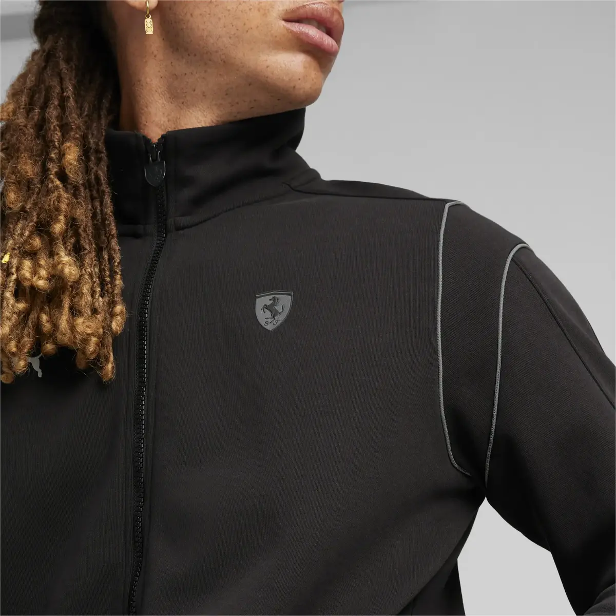 Puma Ferrari Style MT7 Jacket Siyah Erkek Sweatshirt