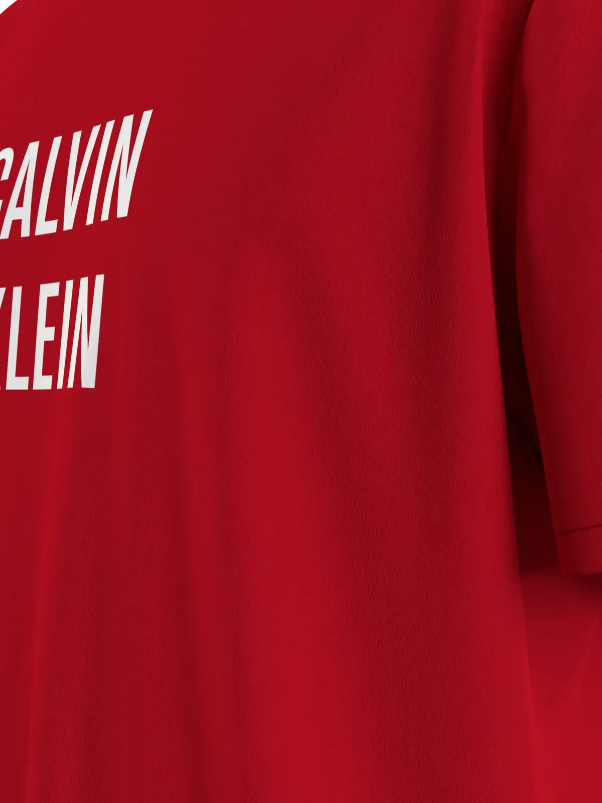 Calvin Klein RELAXED CREW TEE Erkek Kırmızı T-Shirt