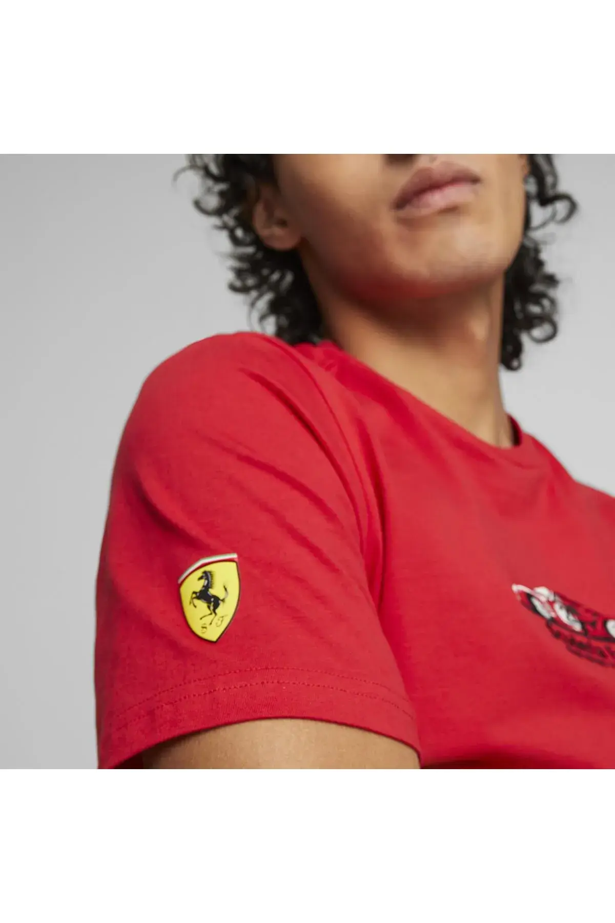 Puma Ferrari Race Graphic Tee 1 Kırmızı Erkek T-Shirt