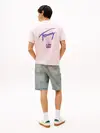 Tommy Hilfiger TJM RLX FADED GRAPHI, TH3 Pembe Erkek T-Shirt & Polo