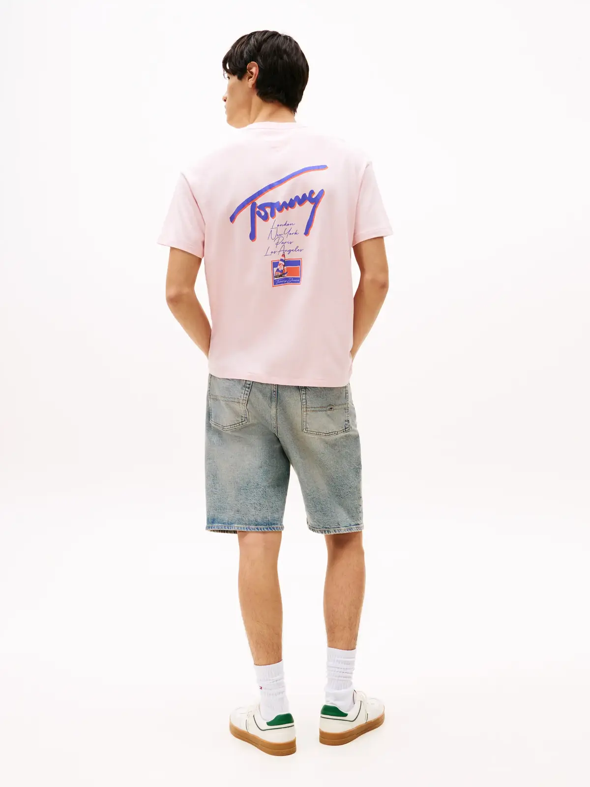 Tommy Hilfiger TJM RLX FADED GRAPHI, TH3 Pembe Erkek T-Shirt & Polo