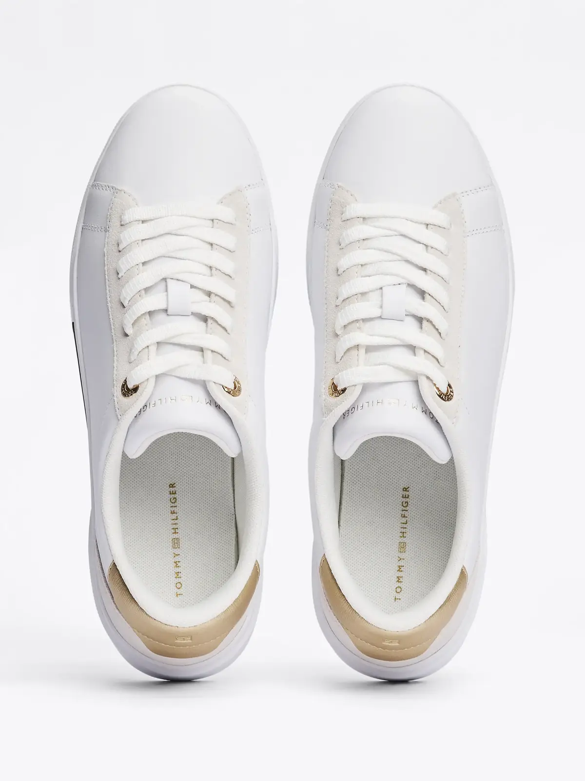 Tommy Hilfiger CHIC COURT SNEAKER, YBS Beyaz Kadın Spor Ayakkabı & Sneaker