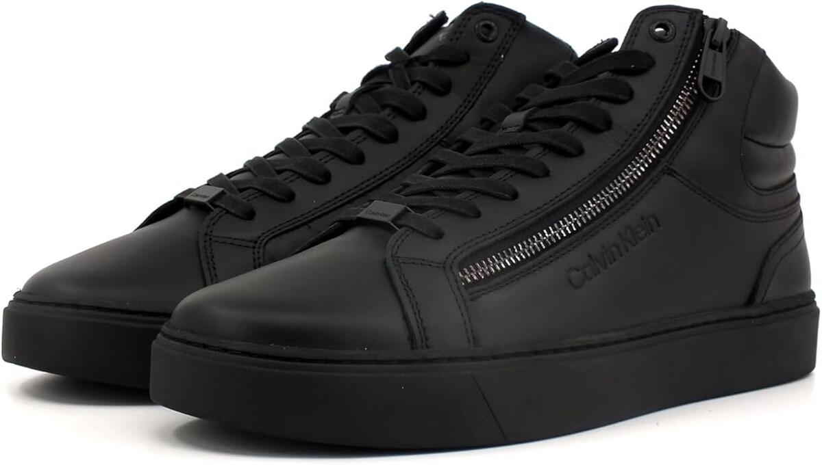 Calvin Klein HIGH TOP LACE UP W/Z, 0GJ Siyah Erkek Bot