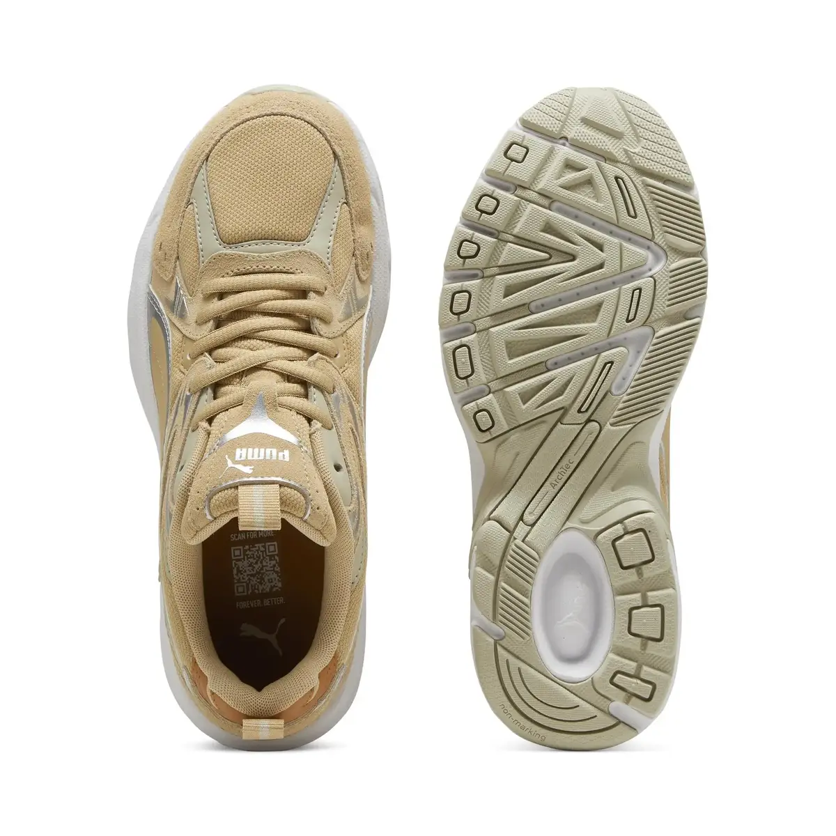 Puma Milenio Tech Suede Bej Unisex Günlük Spor Ayakkabı