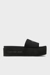 Calvin Klein FLATFORM SANDAL MET, BDS Siyah Kadın Terlik