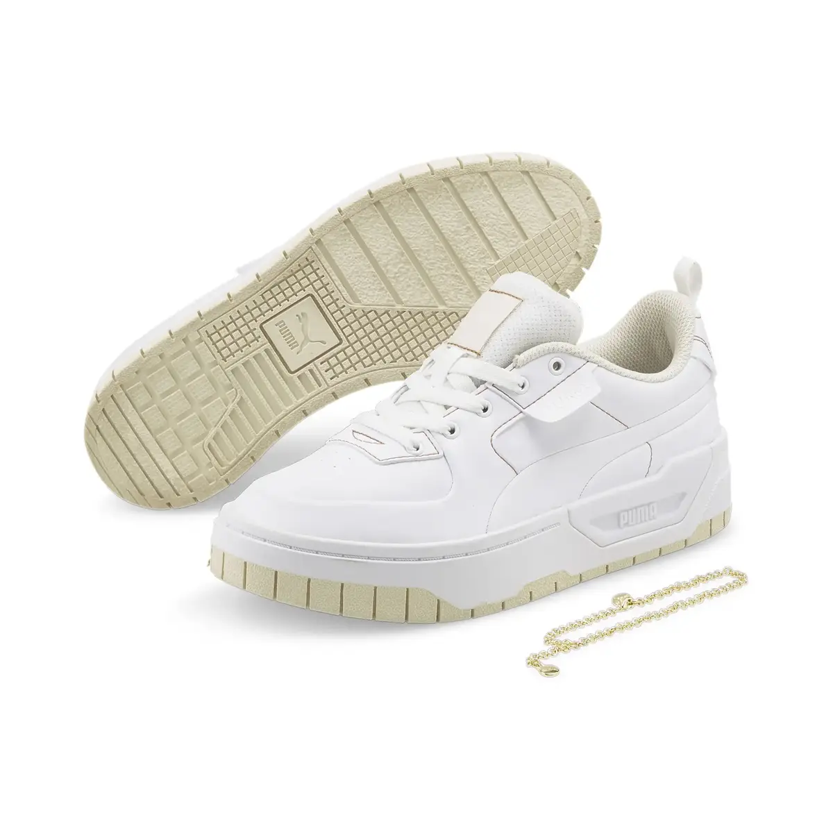 Puma Cali Dream Infuse Wns Puma White-Pristin Beyaz Kadın Günlük Spor Ayakkabı