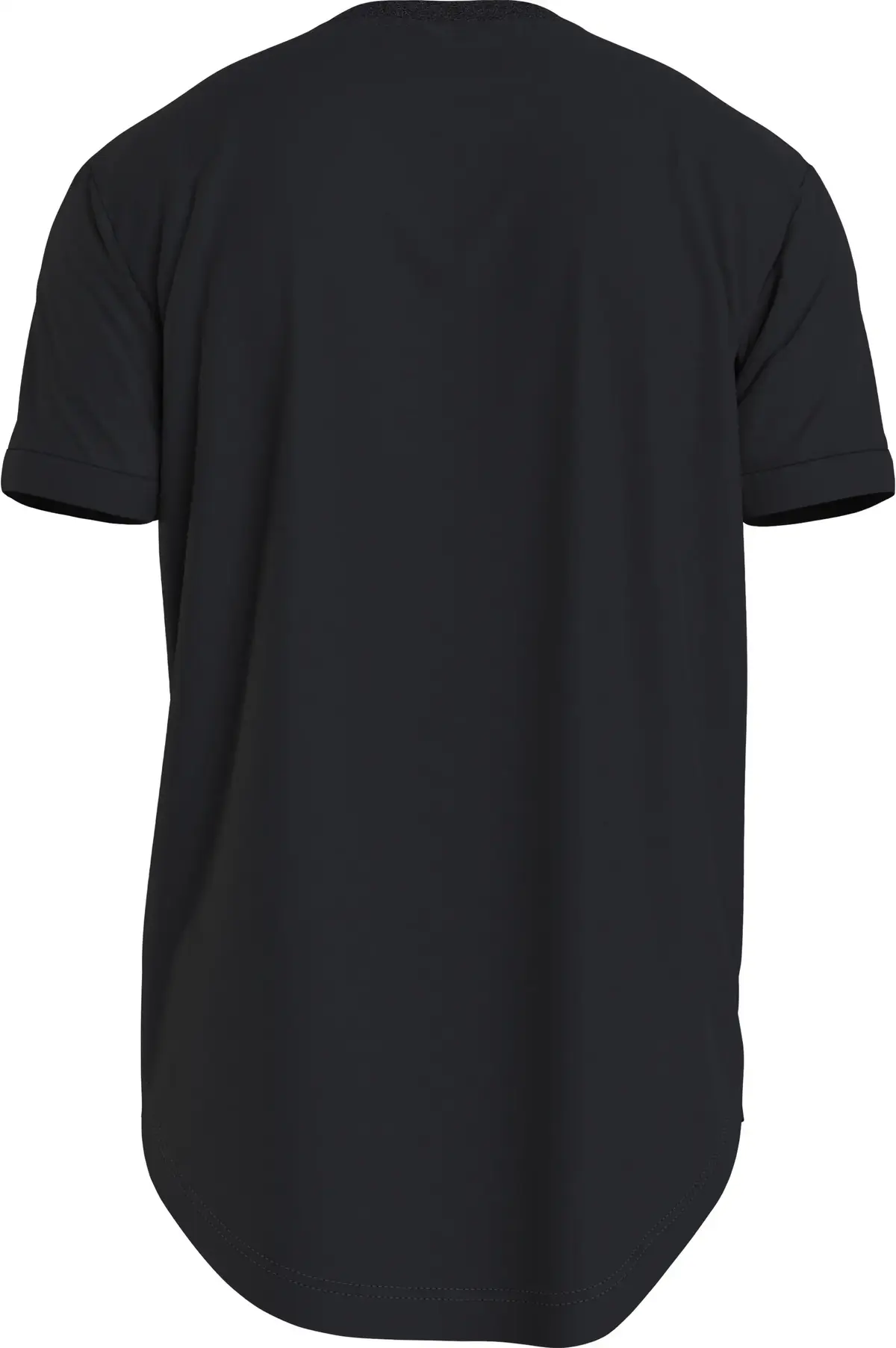 Calvin Klein BADGE TURN UP SLEEVE Erkek Siyah T-Shirt