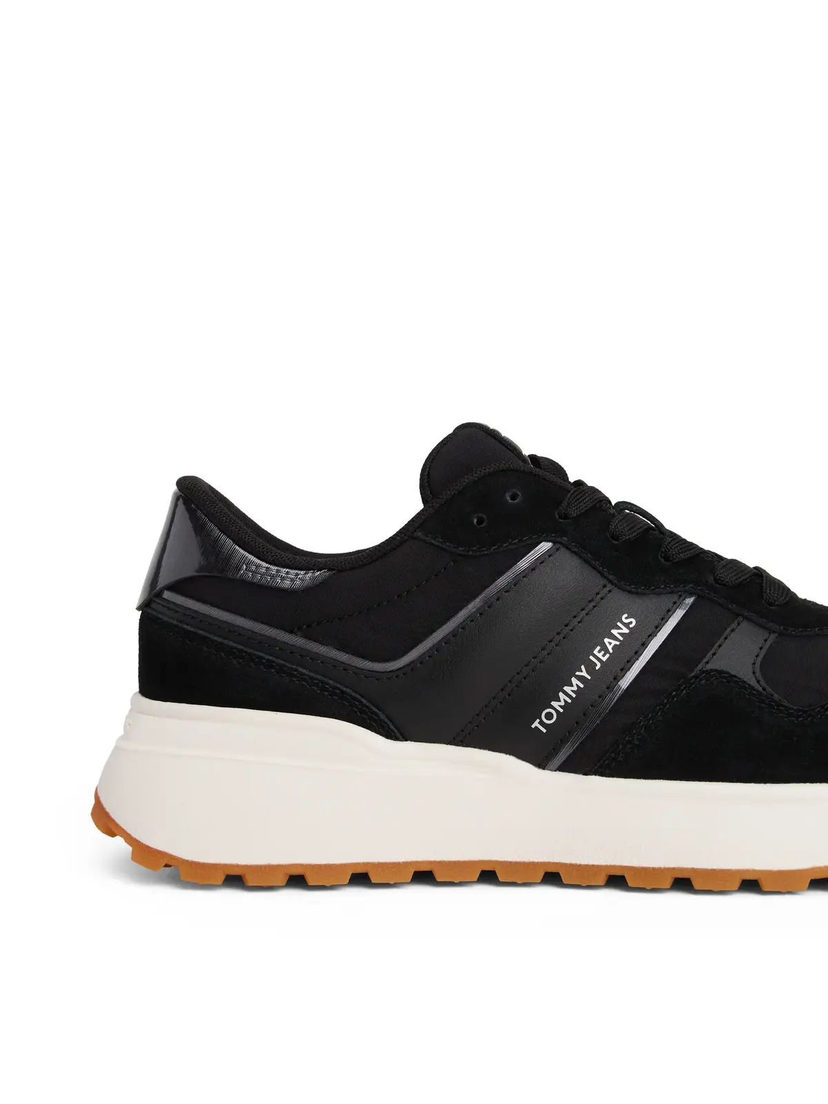 Tommy Hilfiger TJW CLEATED RUNNER Siyah Kadın Spor Ayakkabı & Sneaker
