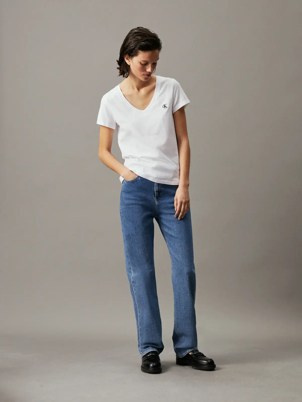 CK EMBROIDERY STRETC, YAF
