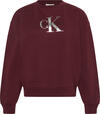 Calvin Klein LS MONOLOGO FRENCH TERRY RLXD CN Kırmızı Kadın Sweatshirt Calvin Klein LS MONOLOGO FRENCH TERRY RLXD CN Kırmızı Kadın Sweatshirt