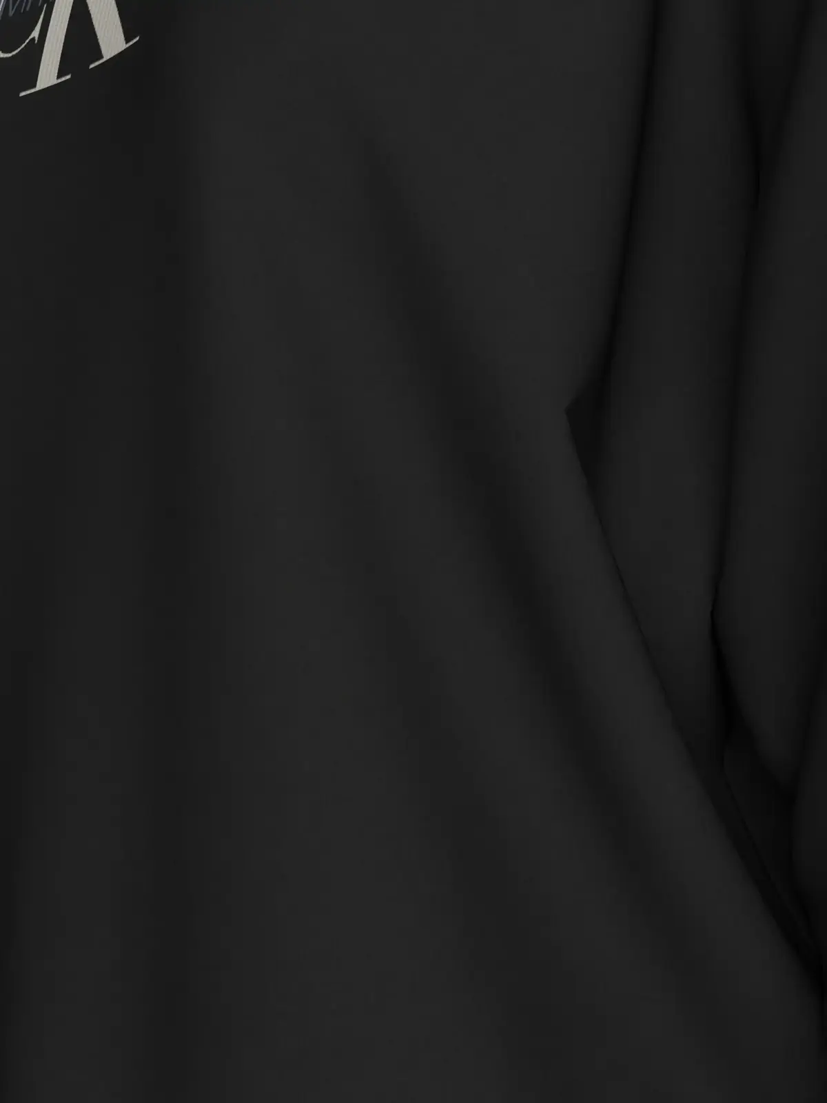 Calvin Klein TEXTURED MONOLOGO CR Kadın Siyah Sweatshirt