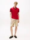 Tommy Hilfiger INTERLOCK FLAGCUFF S, XLD Kırmızı Erkek Polo T-Shirt