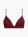 Calvin Klein TRIANGLE Kadın Bordo Bikini Üstü