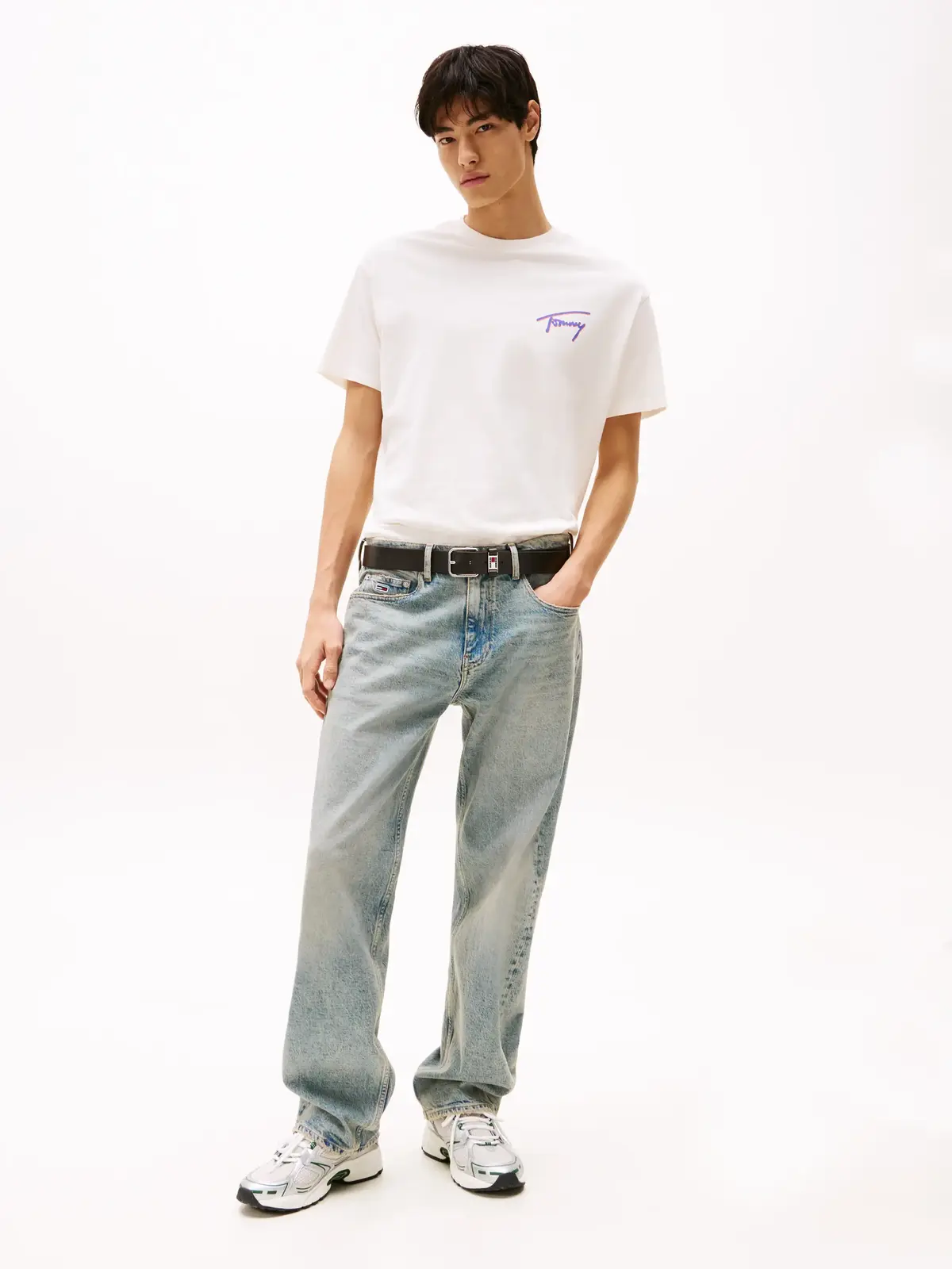 Tommy Hilfiger TJM RLX FADED GRAPHI, YBH Krem Erkek T-Shirt & Polo