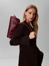 Calvin Klein EMBLEM TRIO SHOULDER Bordo Omuz Çantası
