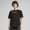 PUMA EVOSTRIPE Relaxed Tee Siyah Kadın T-Shirt