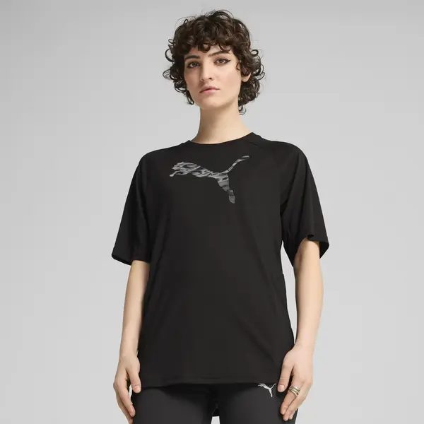 PUMA EVOSTRIPE Relaxed Tee Siyah Kadın T-Shirt