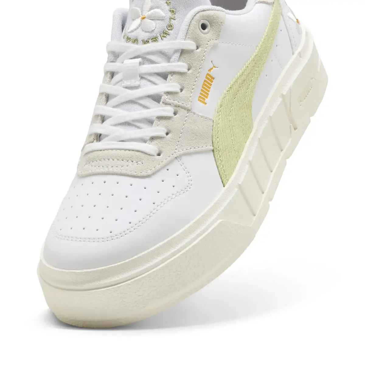Puma PUMA Cali Court Embroidery Wns Beyaz Kadın Günlük Spor Ayakkabı