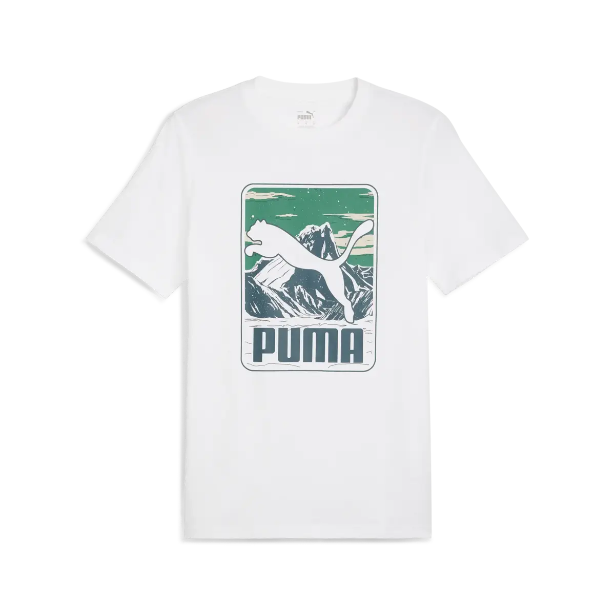 Puma GRAPHICS Mountain Tee Beyaz Erkek T-Shirt & Polo