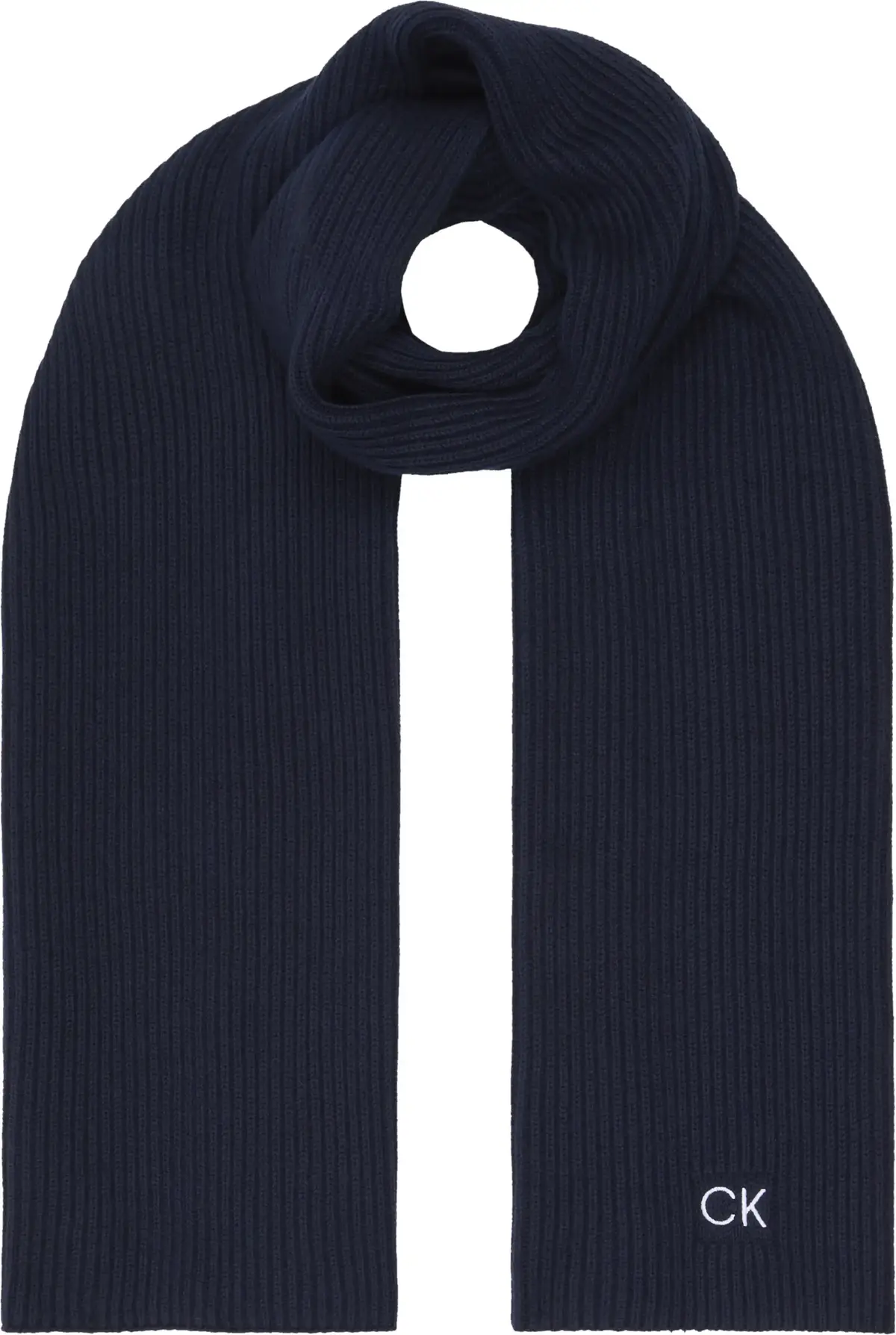 Calvin Klein CLASSIC COTTON RIB S Erkek Siyah Atkı