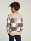 U C-NECK STRIPE LS T, 0A4