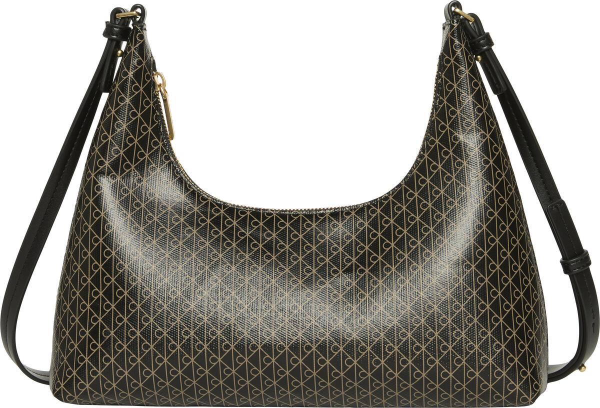 Calvin Klein EMBLEM AOP CONV SHOULDER BAG Siyah Kadın El Çantası